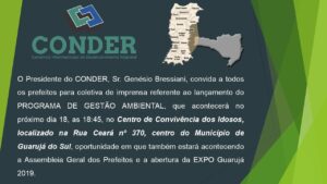 Read more about the article Conder lança Programa de Gestão Ambiental na sexta-feira