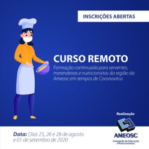 Read more about the article Formação continuada para servidores municipais da região da Ameosc vai abordar manipulação de alimentos e limpeza em tempos de Coronavírus