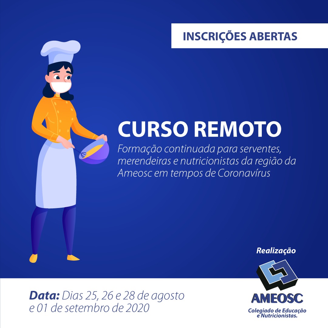 You are currently viewing Formação continuada para servidores municipais da região da Ameosc vai abordar manipulação de alimentos e limpeza em tempos de Coronavírus