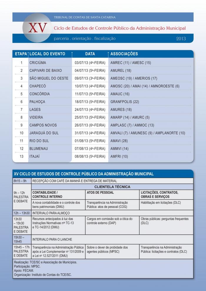 You are currently viewing XV Ciclo de Estudos de Controle Público da Administração Municipal